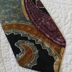 Bugatti Italian Silk Tie Paisley 56"